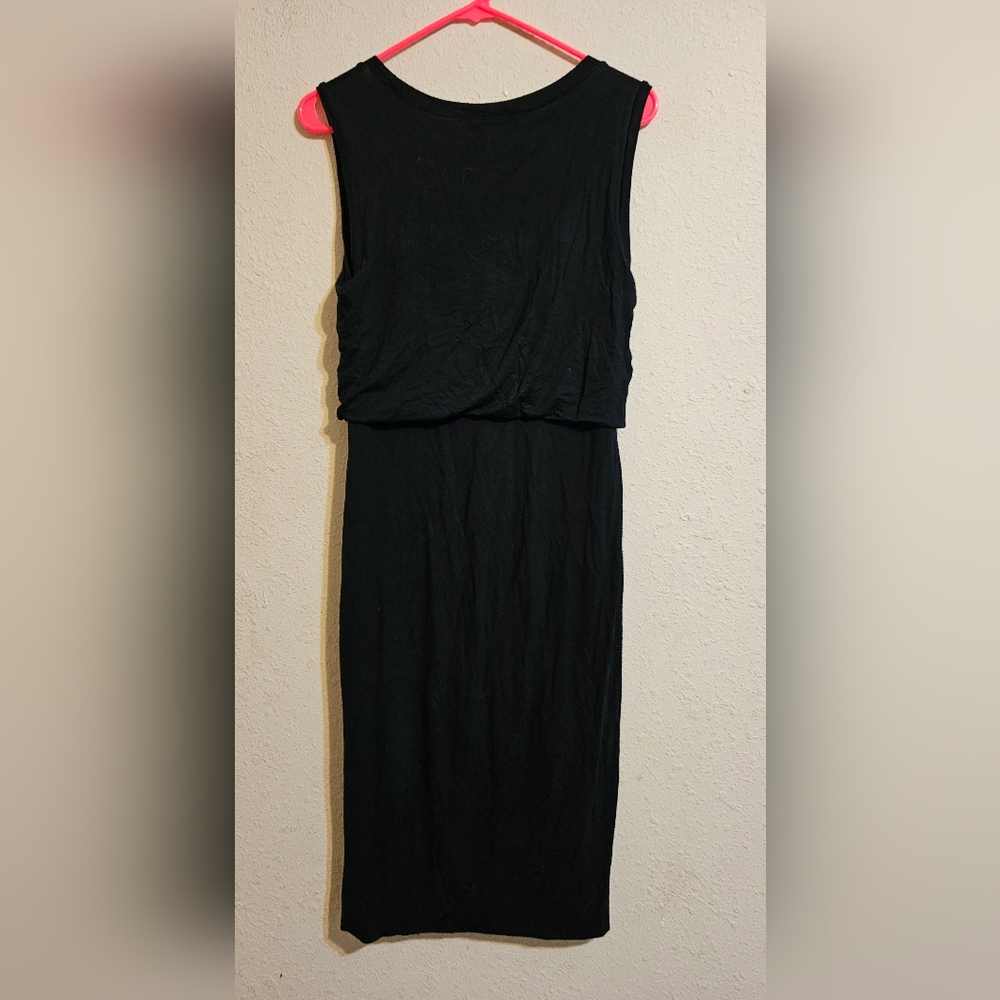 LEITH T-SHIRT dress sz. s sleeveless black
